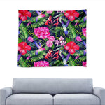 Hawaiian Tropical Birds Pattern Print Tapestry