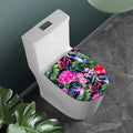 Hawaiian Tropical Birds Pattern Print Toilet Lid Cover