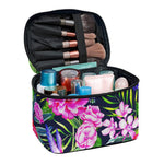 Hawaiian Tropical Birds Pattern Print Travel Makeup Bag