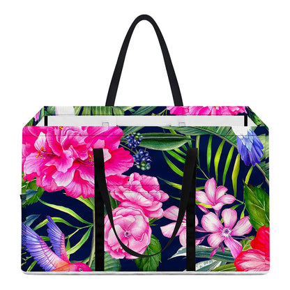 Hawaiian Tropical Birds Pattern Print Utility Tote Bag
