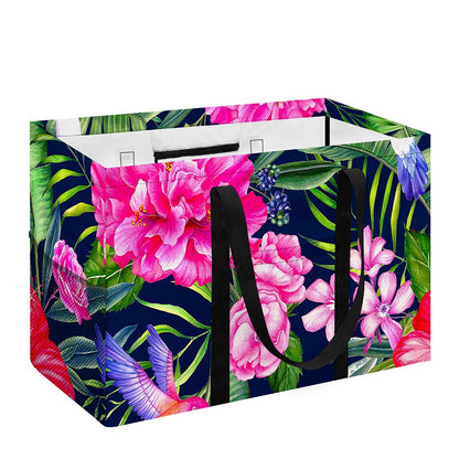 Hawaiian Tropical Birds Pattern Print Utility Tote Bag