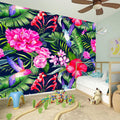 Hawaiian Tropical Birds Pattern Print Wall Sticker