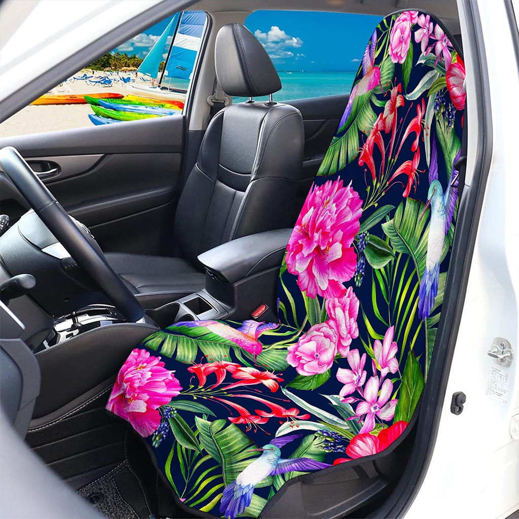 Hawaiian Tropical Birds Pattern Print Waterproof Car Seat Cover