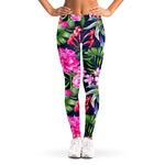 Hawaiian Tropical Birds Pattern Print Women's Leggings
