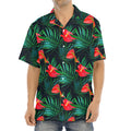 Hawaiian Tropical Flowers Pattern Print Aloha Shirt
