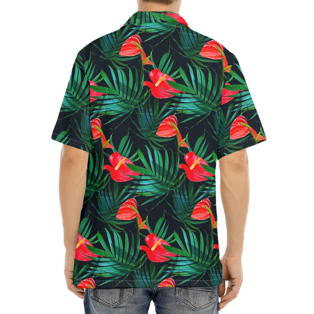 Hawaiian Tropical Flowers Pattern Print Aloha Shirt
