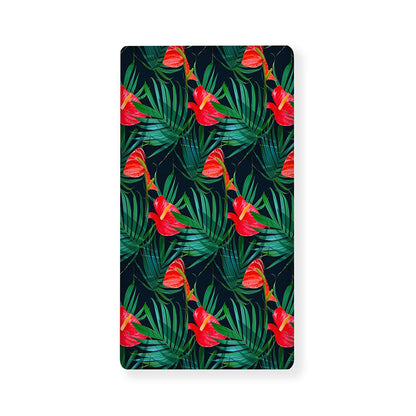 Hawaiian Tropical Flowers Pattern Print Baby Crib Sheet