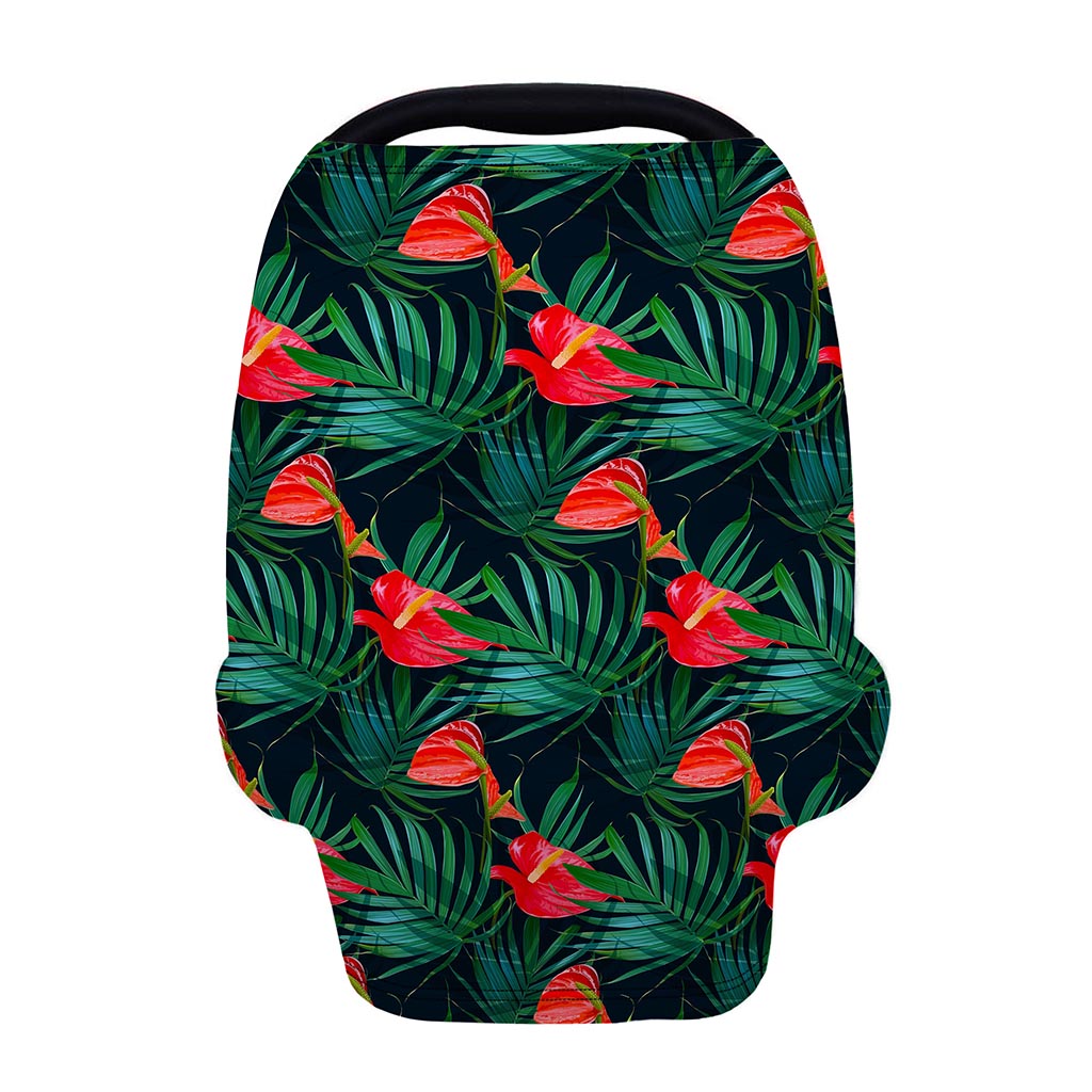 Hawaiian Tropical Flowers Pattern Print Baby Seat Cover