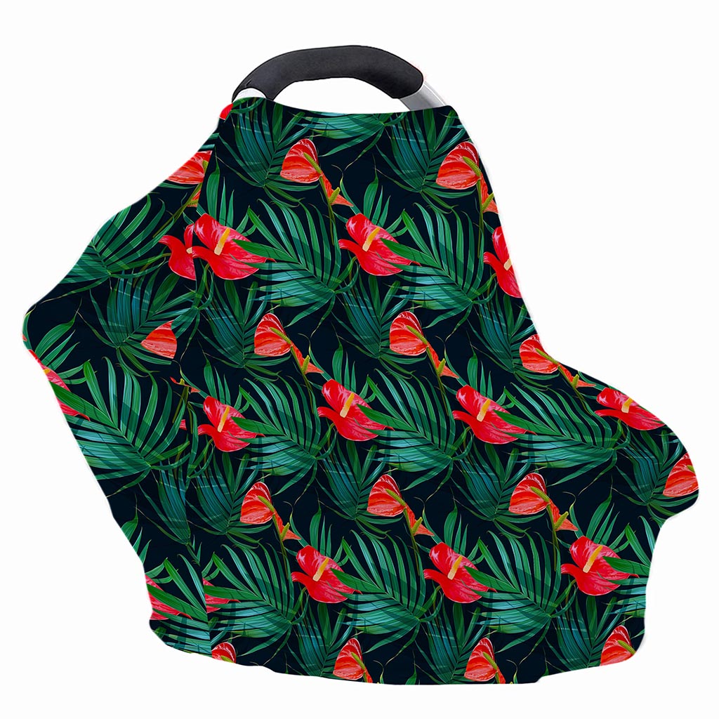 Hawaiian Tropical Flowers Pattern Print Baby Seat Cover