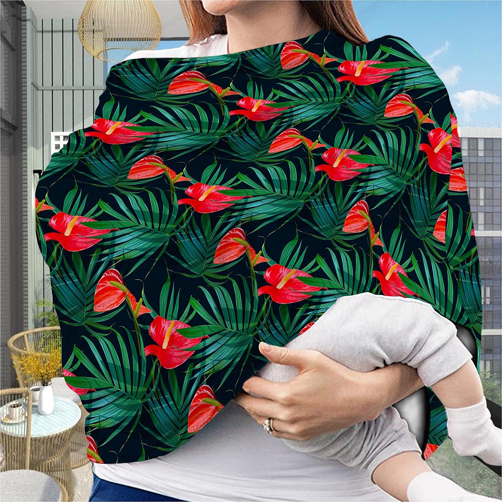 Hawaiian Tropical Flowers Pattern Print Baby Seat Cover