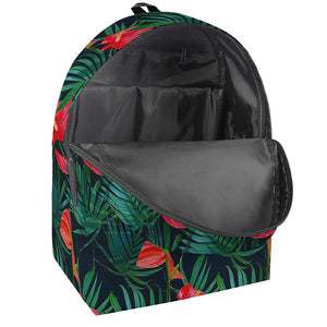 Hawaiian Tropical Flowers Pattern Print Backpack