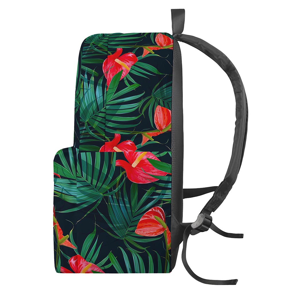 Hawaiian Tropical Flowers Pattern Print Backpack