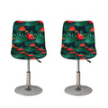 Hawaiian Tropical Flowers Pattern Print Bar Stool Covers