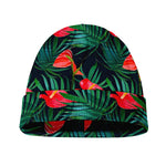 Hawaiian Tropical Flowers Pattern Print Beanie
