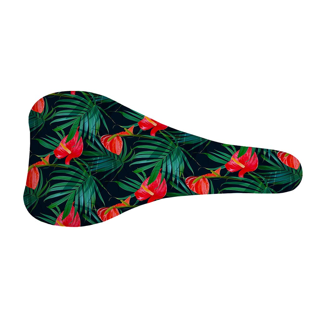 Hawaiian Tropical Flowers Pattern Print Bicycle Seat Cover