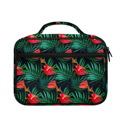 Hawaiian Tropical Flowers Pattern Print Briefcase Bible Bag