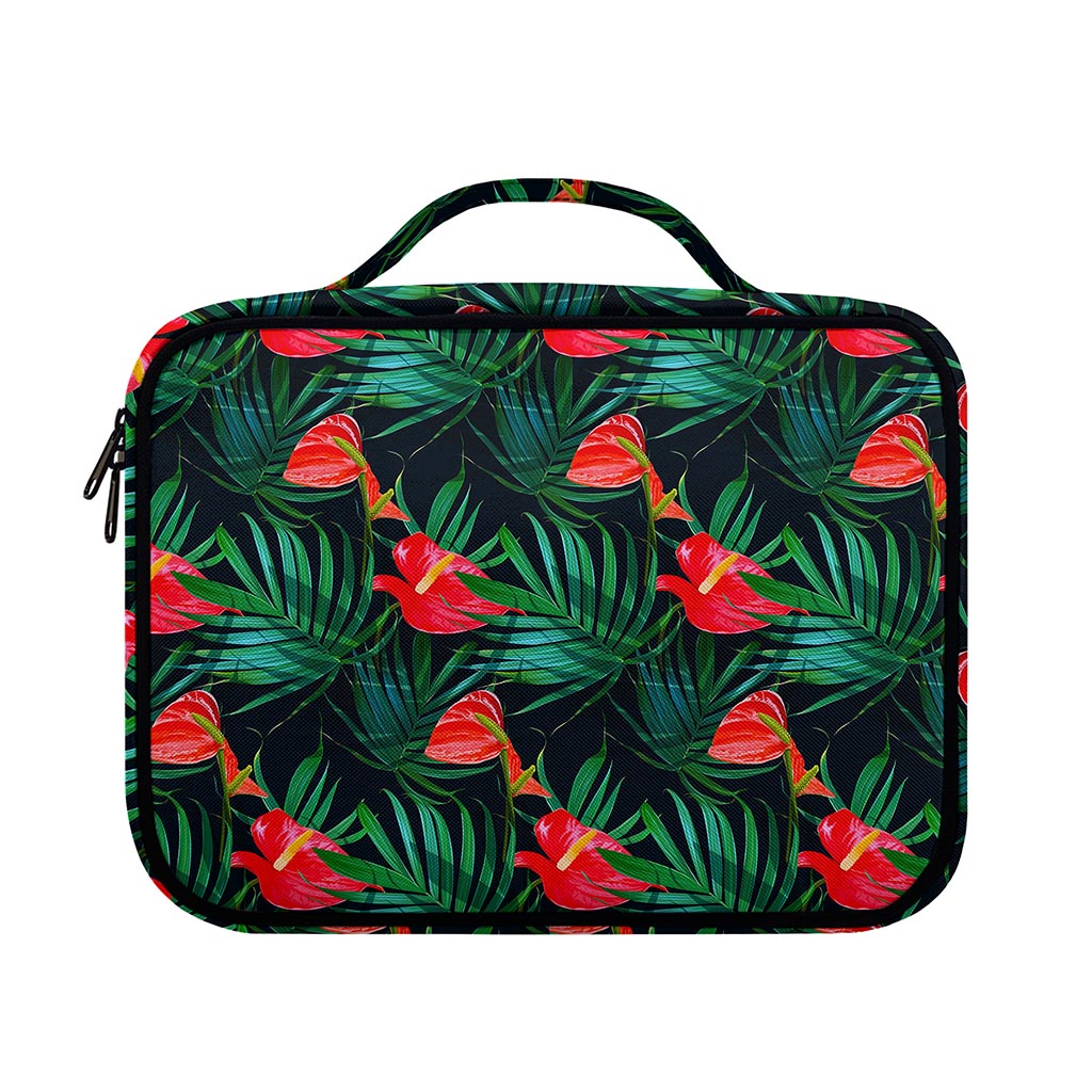 Hawaiian Tropical Flowers Pattern Print Briefcase Bible Bag