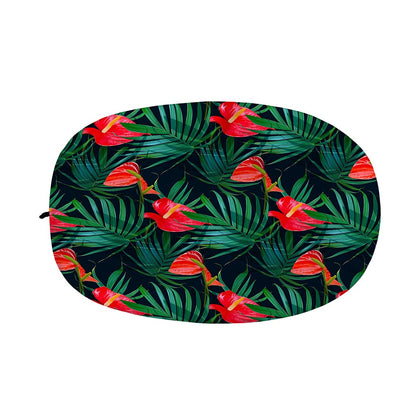 Hawaiian Tropical Flowers Pattern Print Car Side Mirror Covers