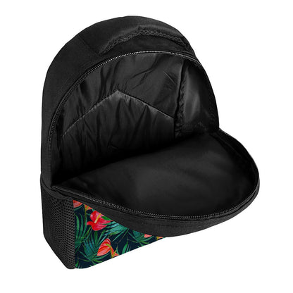 Hawaiian Tropical Flowers Pattern Print Casual Backpack