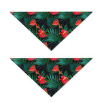 Hawaiian Tropical Flowers Pattern Print Dog Bandana