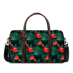 Hawaiian Tropical Flowers Pattern Print Duffle Bag
