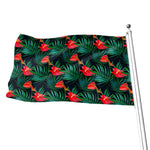 Hawaiian Tropical Flowers Pattern Print Flag