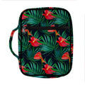 Hawaiian Tropical Flowers Pattern Print Front Pocket Bible Bag