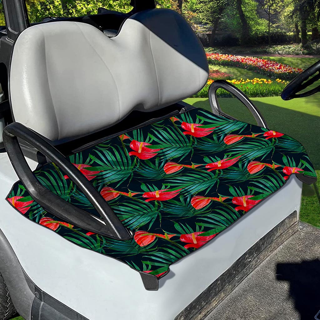 Hawaiian Tropical Flowers Pattern Print Golf Cart Seat Cover
