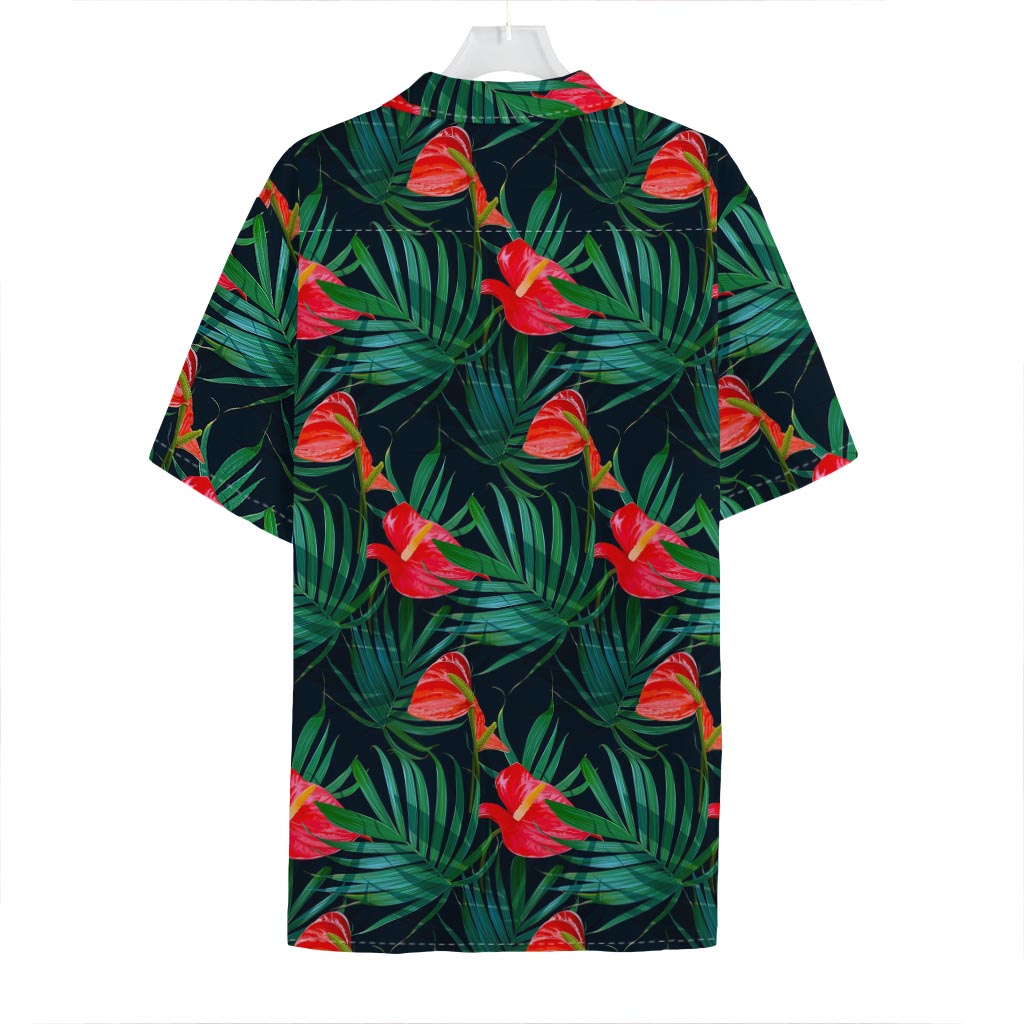 Hawaiian Tropical Flowers Pattern Print Hawaiian Shirt