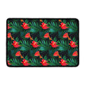 Hawaiian Tropical Flowers Pattern Print Kitchen Mat