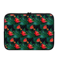 Hawaiian Tropical Flowers Pattern Print Laptop Sleeve