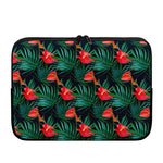 Hawaiian Tropical Flowers Pattern Print Laptop Sleeve