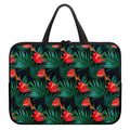 Hawaiian Tropical Flowers Pattern Print Laptop Sleeve With Handle