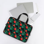 Hawaiian Tropical Flowers Pattern Print Laptop Sleeve With Handle