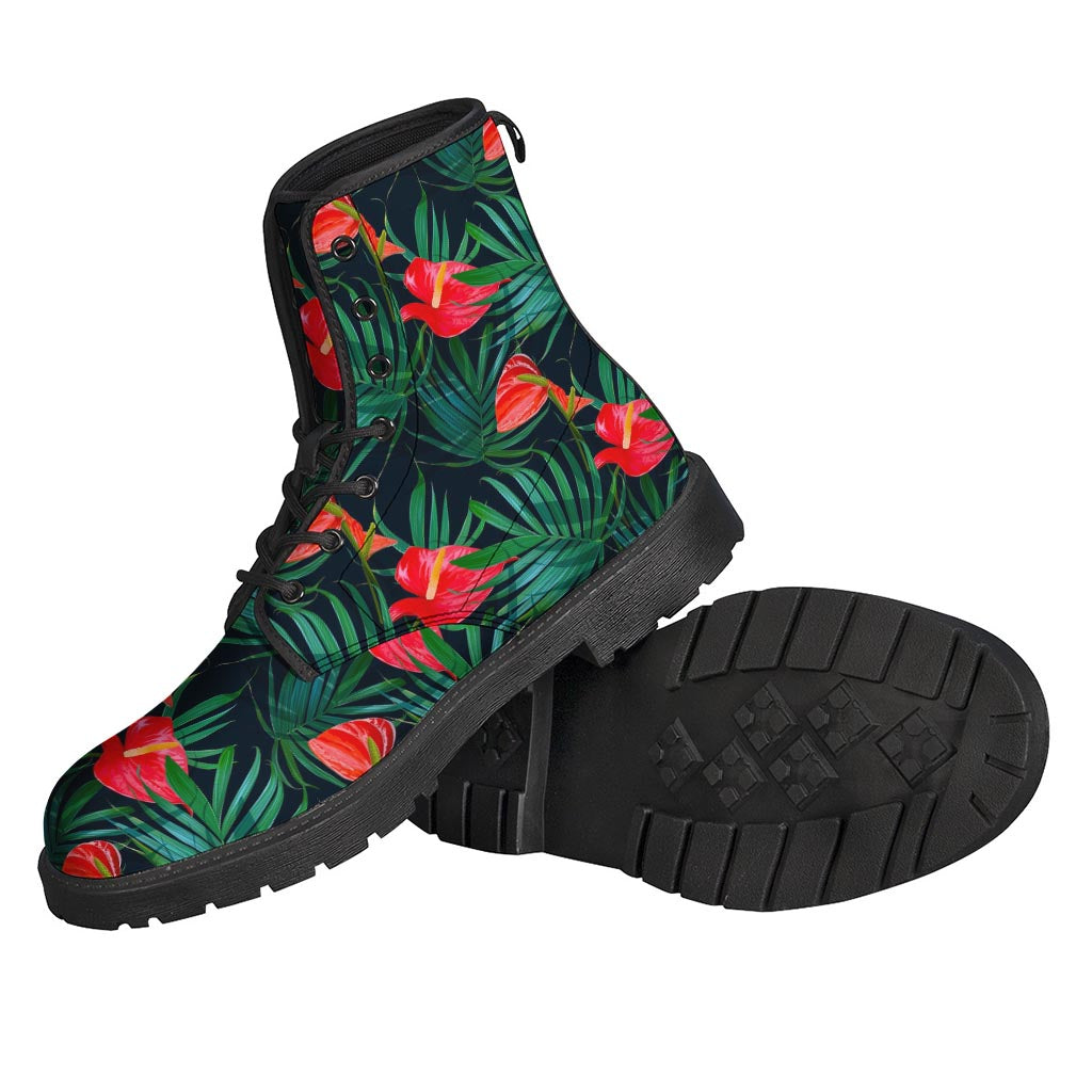 Hawaiian Tropical Flowers Pattern Print Backpack
