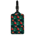 Hawaiian Tropical Flowers Pattern Print Luggage Tag