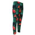 Hawaiian Tropical Flowers Pattern Print Men's Compression Pants