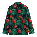 Hawaiian Tropical Flowers Pattern Print Men's Cotton Blazer