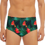 Hawaiian Tropical Flowers Pattern Print Men's Triangle Swim Briefs