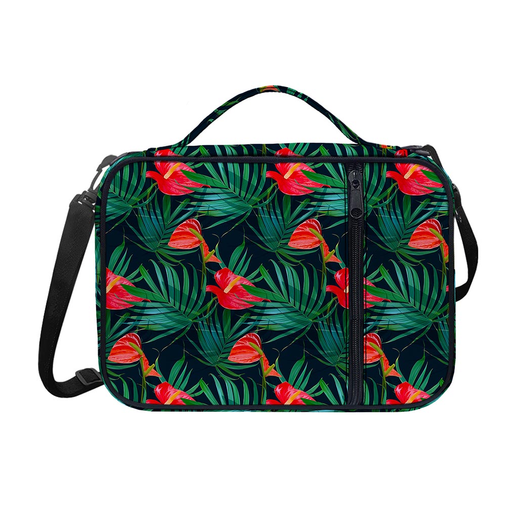 Hawaiian Tropical Flowers Pattern Print Shoulder Strap Bible Bag