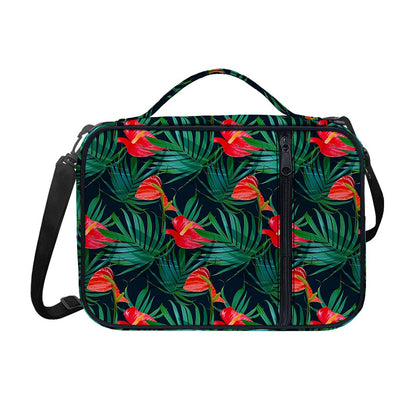 Hawaiian Tropical Flowers Pattern Print Shoulder Strap Bible Bag