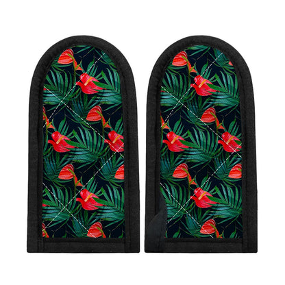 Hawaiian Tropical Flowers Pattern Print Skillet Handle Cover