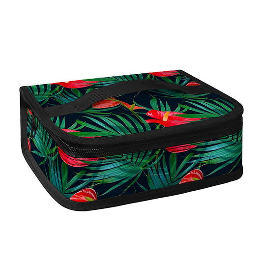 Hawaiian Tropical Flowers Pattern Print Small Lunch Bag