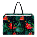 Hawaiian Tropical Flowers Pattern Print Utility Tote Bag