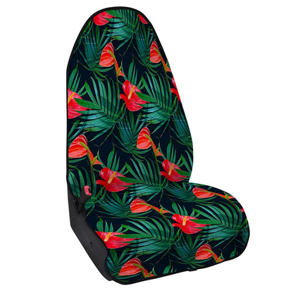 Hawaiian Tropical Flowers Pattern Print Waterproof Car Seat Cover