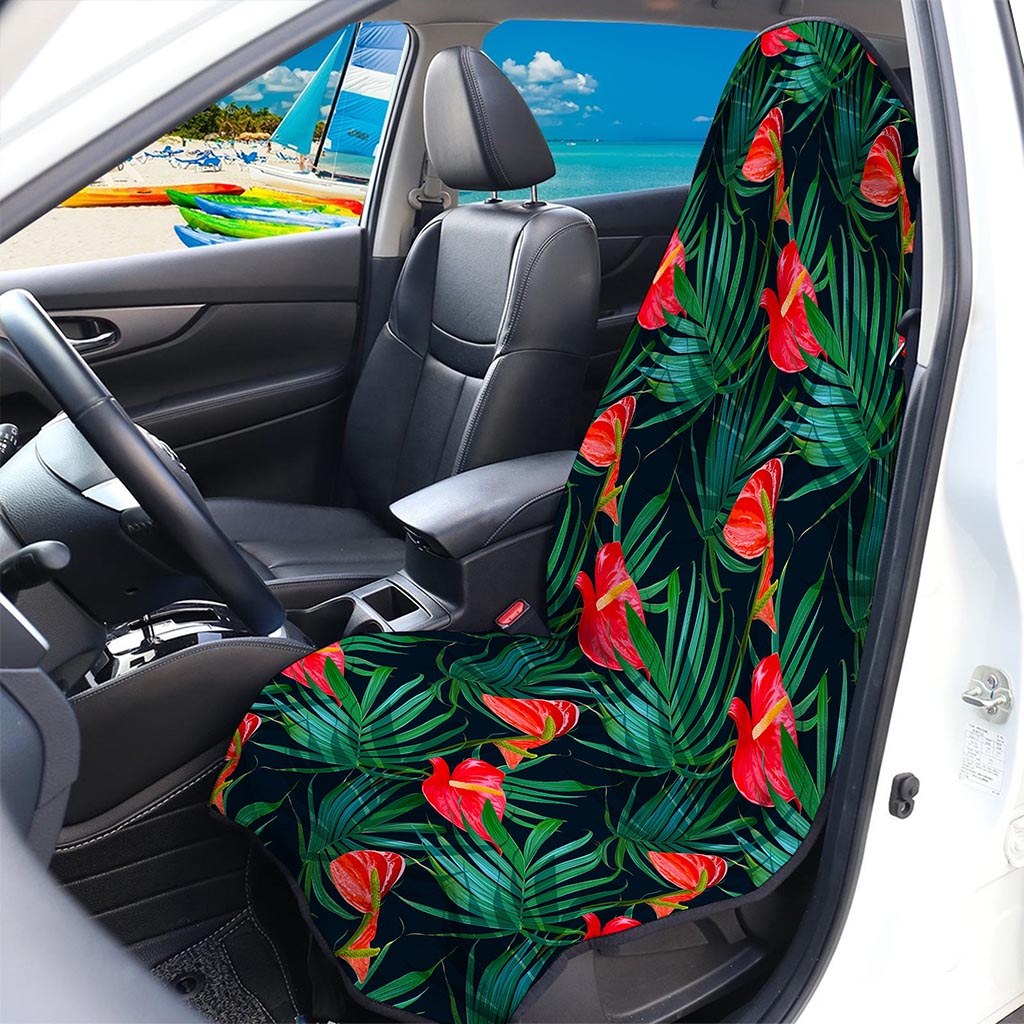 Hawaiian Tropical Flowers Pattern Print Waterproof Car Seat Cover