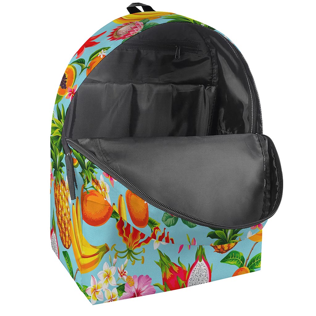 Hawaiian Tropical Fruits Pattern Print Backpack