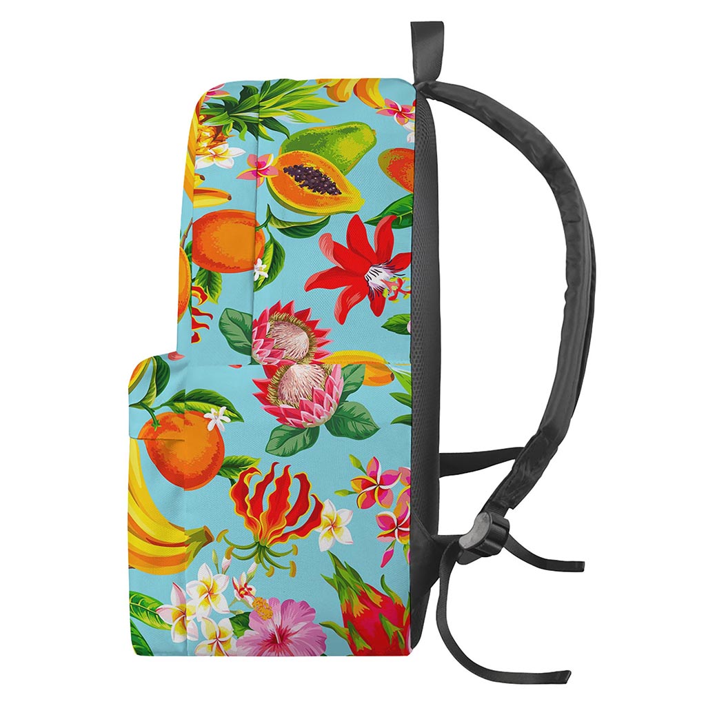 Hawaiian Tropical Fruits Pattern Print Backpack