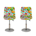 Hawaiian Tropical Fruits Pattern Print Bar Stool Covers