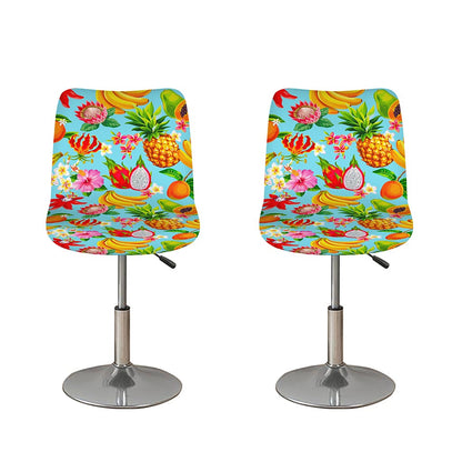 Hawaiian Tropical Fruits Pattern Print Bar Stool Covers
